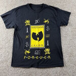 Wu-Tang CREAM Forever 36 Shirt Mens Large Black Rap Hip Hop Tee T-Shirt